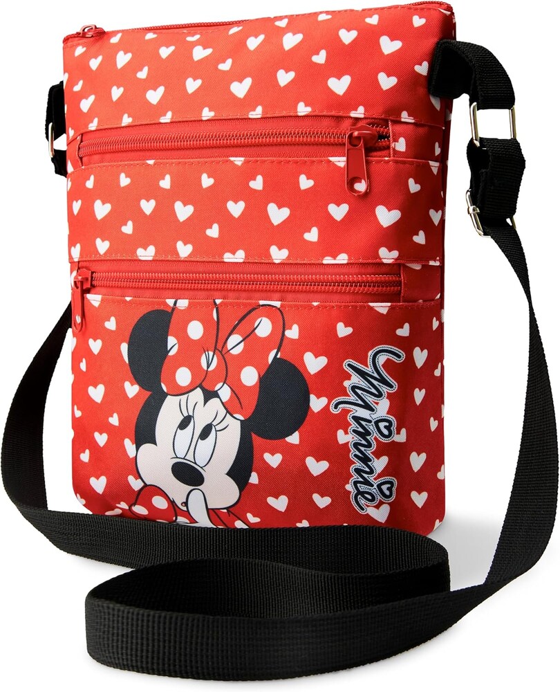 Disney Cross Body Bag for Kids - Shoulder Bag Girls Accessories Adjustable Strap Bags for Girls - Minnie Mouse Gifts