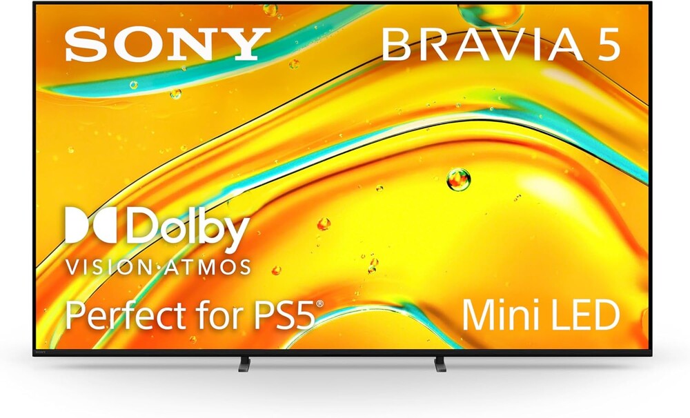 Sony BRAVIA 5 65 Inch TV, Mini LED, 4K Smart Google TV, XR Processor with AI Technology,120hz Television with Dolby Vision/Atmos, Exclusive Features for PlayStation®5, K-65XR50