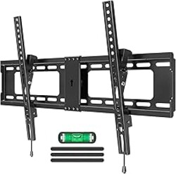 MOUNTUP TV Wall Mount Tilting TV Mount Bracket for Most 37-82 Inch Flat Screen/Curved Low Profile Wall Mount Saving Space Max VESA 600x400mm Hold up to 132 lbs Fit 16" 18" 24" Stud MU0008