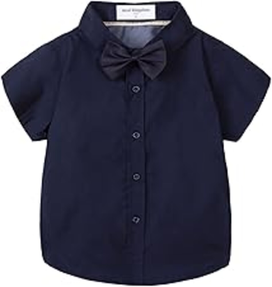 Mud Kingdom Little Boys Dress Shirts Short Sleeve Cute Summer