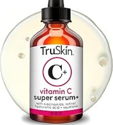 TruSkin Vitamin C Super Serum for Face - Five Skin Benefits in One Serum with Vitamin C, Retinol, Niacinamide, Hyaluronic Acid & Squalane - Brighten, Firm & Smooth the Look of Skin, 2 Fl Oz