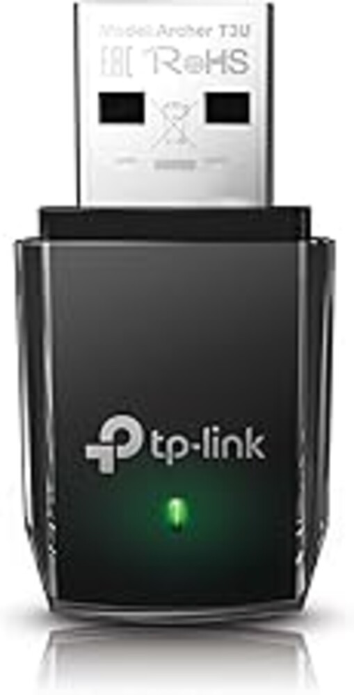 TP-Link AC1300 USB WiFi Adapter(Archer T3U)- 2.4G/5G Dual Band Wireless Network Adapter for PC Desktop, MU-MIMO WiFi Dongle, USB 3.0, Supports Windows 11, 10, 8.1, 8, 7, XP/Mac OS X 10.9-10.14