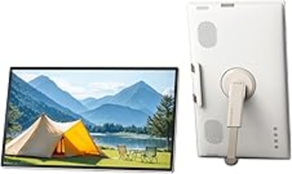 KTC 25 Inch MegPad Portable TV Tablet - Smart Touch Screen Monitor 1080P, Android 14, EDLA-Certificated, 8G+128G Storage, Built-in Camera and Battery for Outdoor Camping Travel, Remote Control, A25Q5