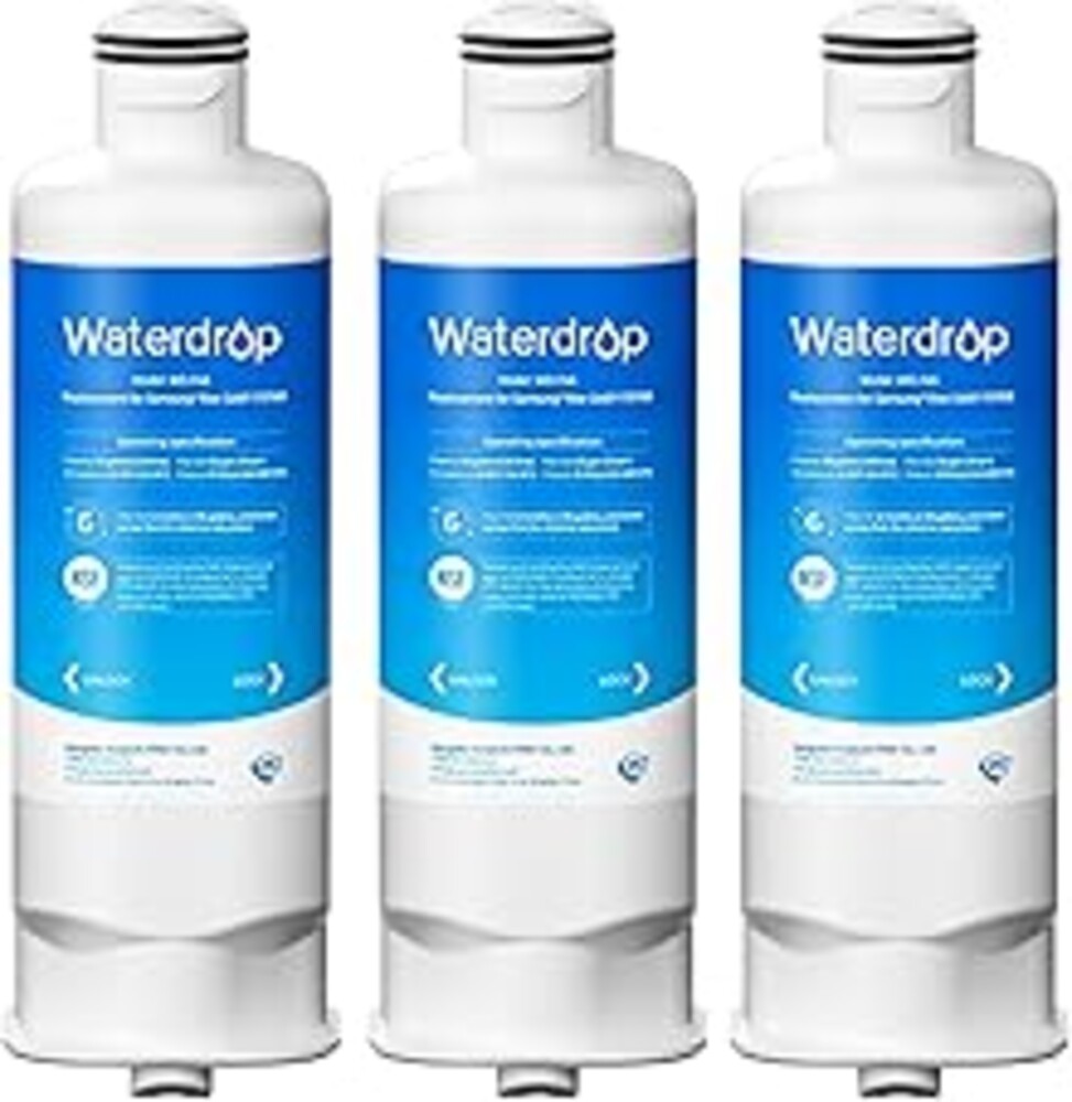 Waterdrop DA97-17376B Replacement for Samsung® HAF-QIN/EXP, DA97-08006C, RF28R7201SR, RF28R7351SG, WD-F45, Refrigerator Water Filter, 3 Filters