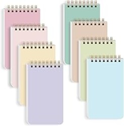 SKYDUE Small Notebooks, Cute 3x5 Pocket Notepads, Mini Spiral Notebook with Lined Pages Nursing School Essentials, School Office Supplies Set Of 8