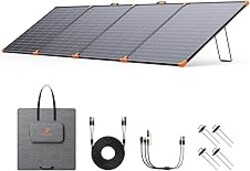ZOUPW 450W Portable Solar Panel,38V N-Type 16BB 25% High Efficiency Foldable Solar Charger for EcoFlow Delta/Anker C1000/Jackery/Bluetti Elite 100,IP68 Waterproof for Offgrid RV Power Backup