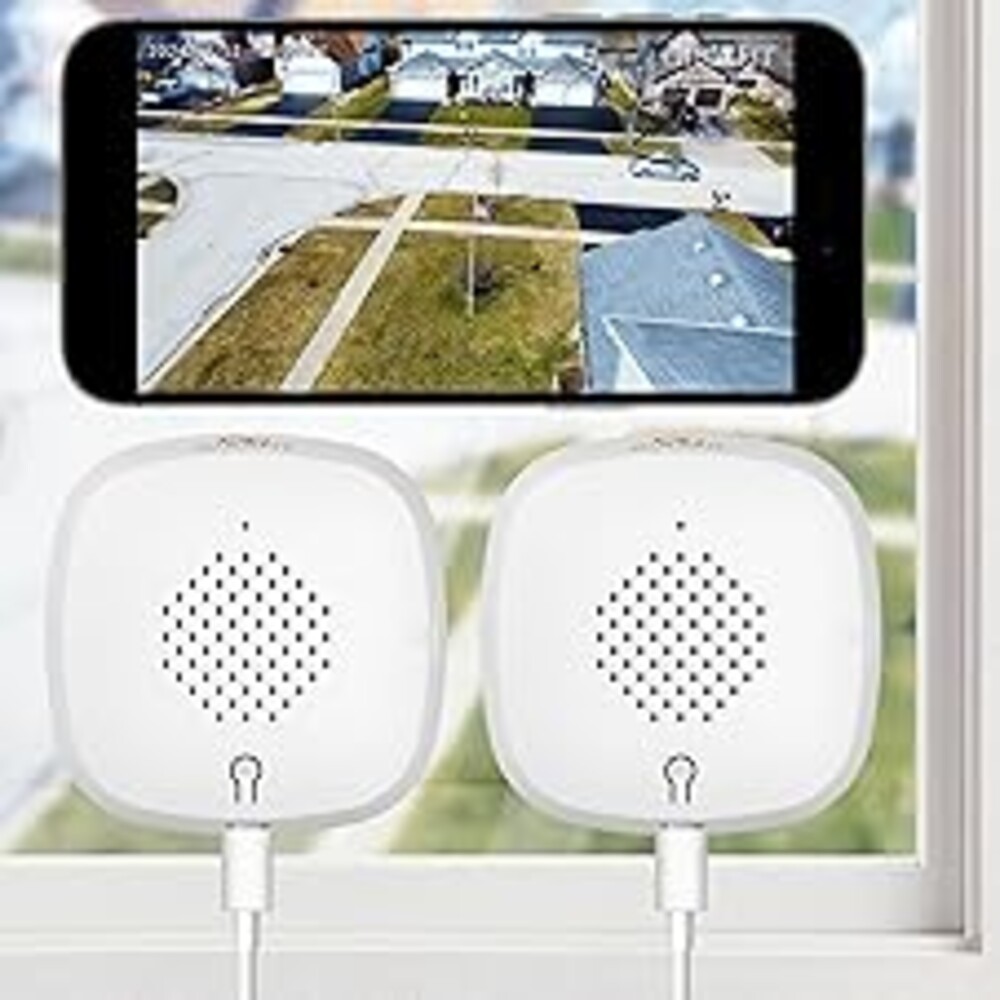 Girafit 3MP 2K Window Camera,2.4GHz&5GHz WiFi Indoor Cameras for Home Security 2 Pack with ChroMax Al Color Night Vision,Person & Motion Detection,24/7 Recording,Easy&Quick Install