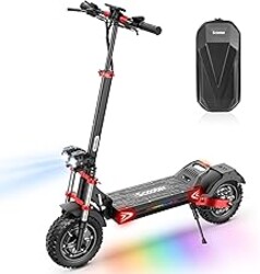 iScooter Electric Scooter, 28/38 MPH Top Speed E Scooter & 40/43/50 Miles Long Range, 10/11/12" Offroad Pneumatic Tire Scooter for Adults with Turn Signals, Double Braking Systems, APP and Storage Bag