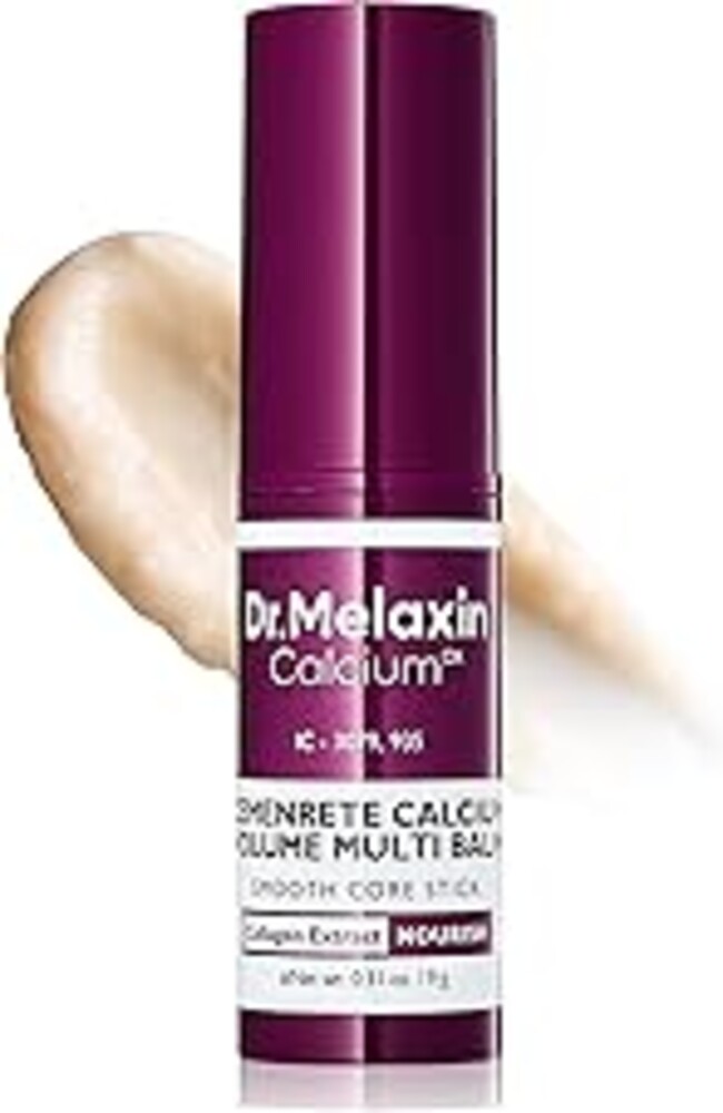 Dr.Melaxin Calcium Multi Balm Stick, Collagen & Elastin Wrinkle Stick, All-in-One Hydrating Balm, Eye & Neck Balm, Makeup Base & Face Moisture Balm, Korean Skincare, 0.31 oz