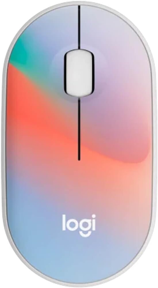 Logitech M340 Wireless Mouse with Limited Edition Prints, USB Receiver and Silent Clicks, Portable Wireless Mouse for Laptop, PC, Windows, Chrome, Surface – Sheer Dream