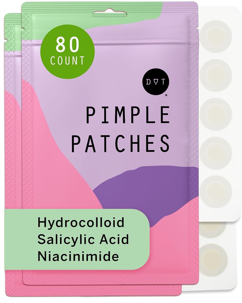 Pixie Hydrocolloid Pimple Patches for Face - Invisible Blemish Patches with Salicylic Acid, Vitamin C, Tea Tree Oil & Niacinamide - Ultra-Thin Cosmetic Spot Patches (10mm, 40 count)