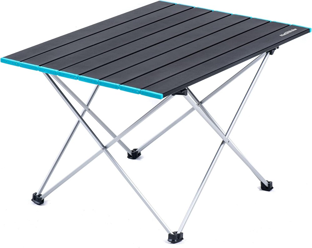 Naturehike FT08 Portable Camping Table, Ultralight Aluminum Folding Beach Table with Carry Bag for Outdoor Cooking, Picnic, Camp, Boat, Travel