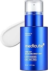 medicube Exosome Shot Zero 2,000 PPM Spicule Facial Serum | Liquid Skin Booster Serum | Exosome, AHA+BHA+PHA | Pore Care, Dead Skin Cells, Skin Texture | Korean Skincare, 1.01 fl.oz