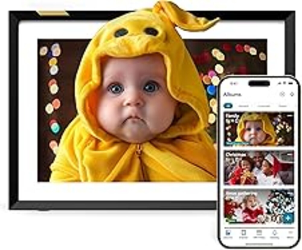 Nixplay Digital Picture Frame | Gift for Mom | HD Touch Screen Display | Perfect Digital Picture Frame for Gifting | Auto-Rotation Feature, Securely Share Photos/Videos via Email or App | 10.1"
