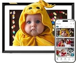 Nixplay Digital Picture Frame | Gift for Mom | HD Touch Screen Display | Perfect Digital Picture Frame for Gifting | Auto-Rotation Feature, Securely Share Photos/Videos via Email or App | 10.1"
