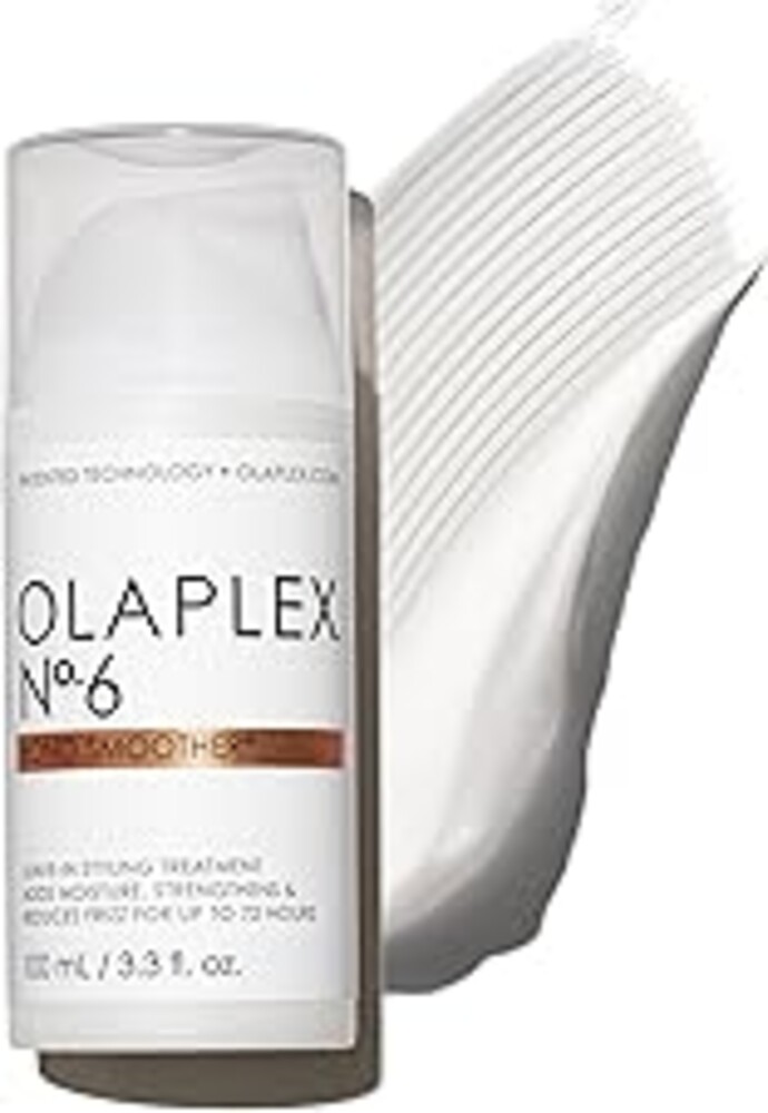 Olaplex Nº. 6 Bond Smoother: Leave-In Styling Treatment | Smooths, Conditions, & Strengthens | Frizz Control for Up to 72 Hours | For Coily, Curly, Straight, and Wavy, 100 mL / 3.3 Fl Oz
