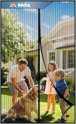 Mesh Screen with Magnetic Closure-Keeps Bugs Out Let Breeze in, Heavy Duty - Pet and Kid Friendly, Works with Front, Sliding Doors (38 x 82 Inch)