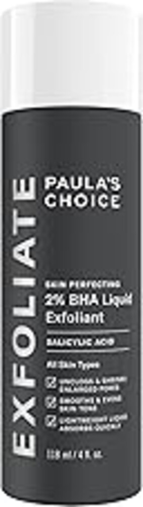 Paula's Choice SKIN PERFECTING 2% BHA Liquid Exfoliant with Salicylic Acid, Facial Polish for Pores, Wrinkles & Fine Lines, Suitable for Blackhead-Prone Skin, Fragrance-Free