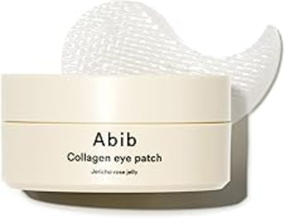 Abib Collagen Peptide Eye Patches for Wrinkles & Fine Line with Jericho Rose Jelly, 60 Count, Korean Skin Care