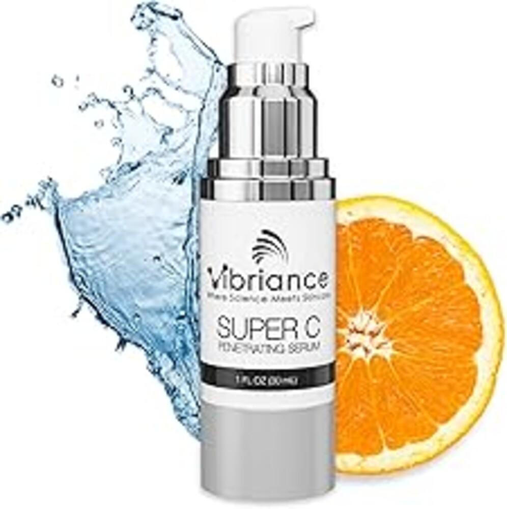 Vibriance Super C Serum for Mature Skin - All-in-One Vitamin Formula Hydrates, Firms, Lifts, Smooths, Targets Age Spots, Wrinkles, 1 fl oz