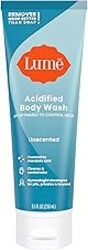 Lume Acidified Body Wash - 24 Hour Odor Control - Removes Odor Better than Soap - Moisturizing Formula - Formulated Without SLS or Parabens - OB/GYN Developed - 8.5 ounce (Unscented)