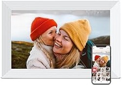 Digital Picture Frame, 10.1 inch Frameo Digital Frame WiFi, 1280 * 800 IPS HD Touchscreen, 32GB Storage, Instant Share Pictures Video, Smart Photo Frame Electronic, Gifts for Mom, House Warming