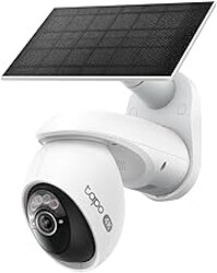 Tapo 4K Outdoor Pan/Tilt Wireless Security Camera - Battery with Solar Charging, 360° Motion Track, 24/7 Capture, Person/Vehicle Detection, Subscription-Free Local Storage or Optional Cloud, C660 KIT