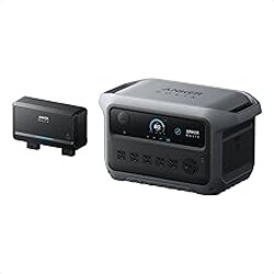 Anker SOLIX C2000 Gen 2 Portable Power Station with Alternator Charger, 2,400W (Peak 4,000W) Solar Generator, Full Charge in 58 Min, 2048wh LiFePO4 Battery Compatible with 99% of RVs and Gas Vehicles