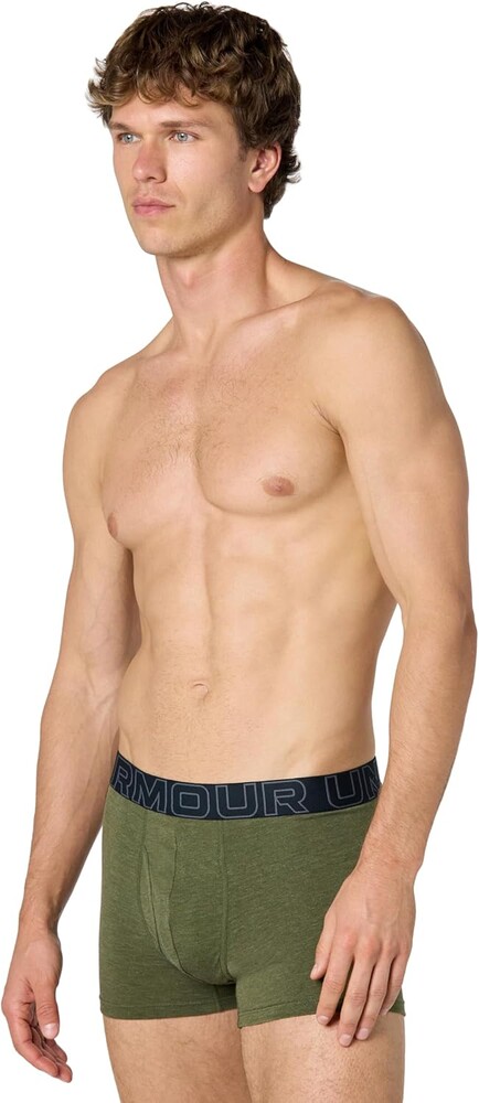 Under Armour Men's Performance Cotton Trunk Boxerjock Brief Underwear, 3" Inseam, All-day Comfort & Ultra-soft, 3-pack