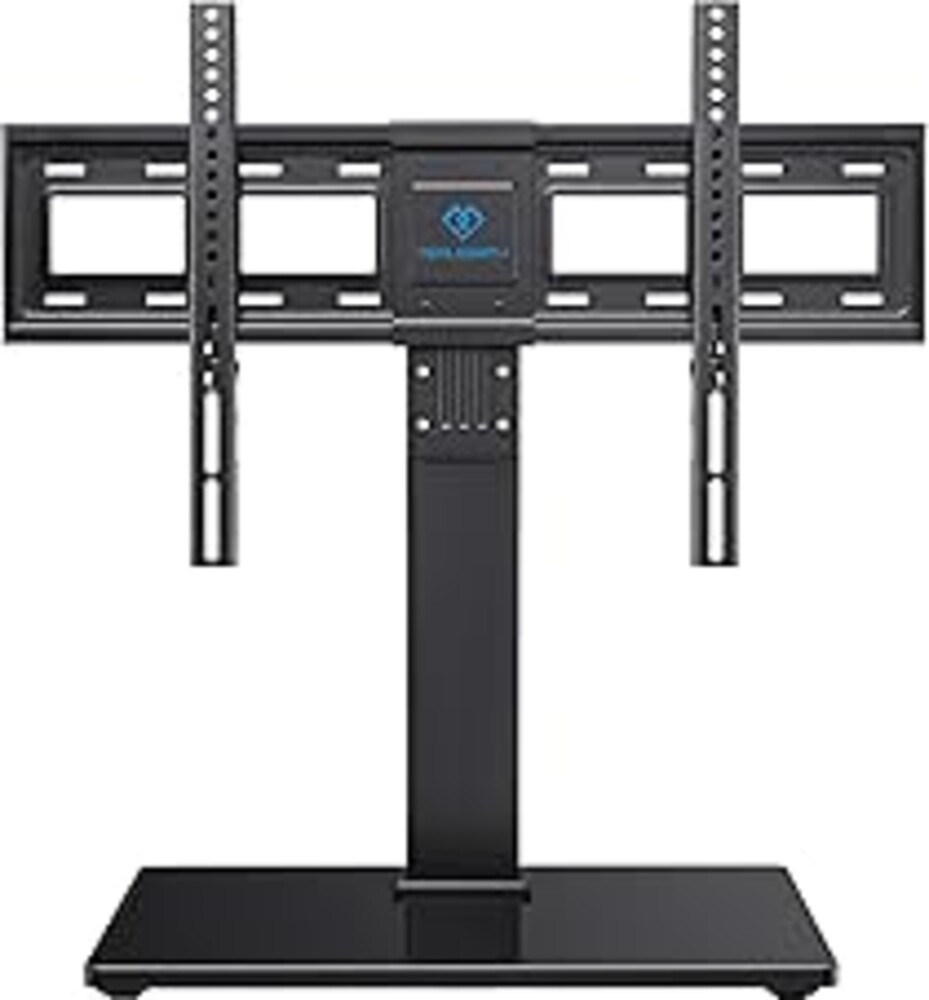 PERLESMITH Universal Swivel TV Stand Legs for 37-75 inch TVs, Height Adjustable Tabletop Mount Holds up to 99lbs, Television Table TV Stands for Livingroom & Bedroom, Universal VESA 600x400mm, PSTVS13