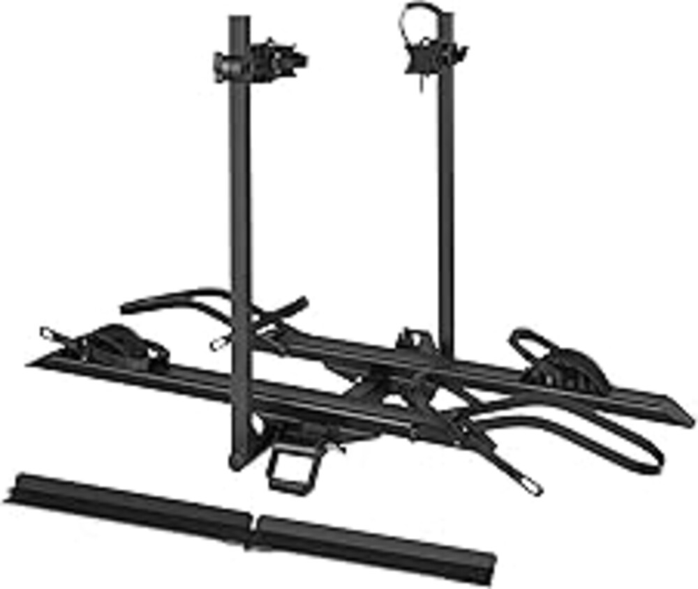 YOUNG ELECTRIC 200LBS EZ-FOLD Aluminum 2-Ebike Carrier with Ramp for Bikes and Electric Bike, Car SUV Truck Van RV and Trailer