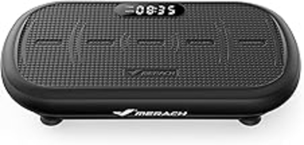 MERACH Vibration Plate Exercise Machine, Vibration Plate 440 Lbs Capacity, Bluetooth and Silicone Pedal, Stimulate Deep Fat, Vibration Plate for Lymphatic Drainage, Vibrating for Weight Loss