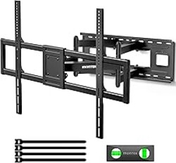monTEK Heavy Duty XXL Full Motion TV Wall Mount for 60-120 inch Extra Large TVs, Holds 265 lbs, Max VESA 900x600, 27.7" Extension, Swivel & Tilt, Preassembled, Fits 12–24" Studs, LED/LCD/OLED 4K/8K
