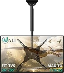 WALI Ceiling TV Mount for 26-65 Inch LCD LED OLED 4K TVs, Hanging Pole Ceiling Mount TV Bracket Up Down, TV Ceiling Mounts for Gym Patio Gazebo, up to 110 lbs, Max VESA 400x400mm (CM2665), Black