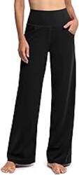 Promover Wide Leg Pants Woman Yoga Pants with Pockets Stretch Loose Casual Lounge Sweatpants Petite/Regular/Tall