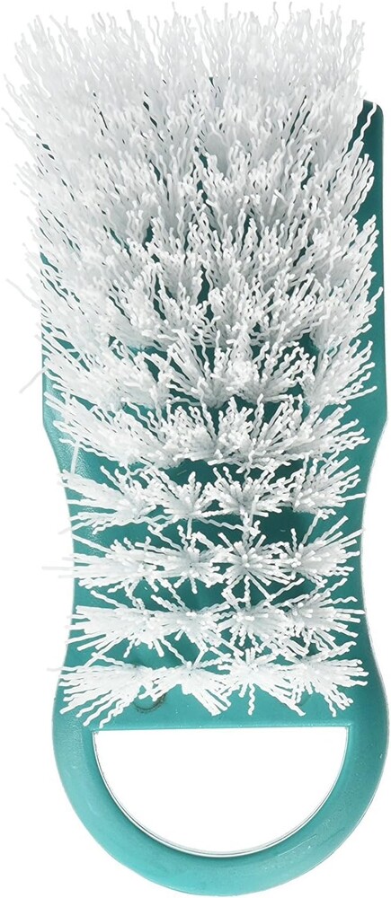 Winco Heavy-Duty Cutting Board Scrub Brush, Green Medium