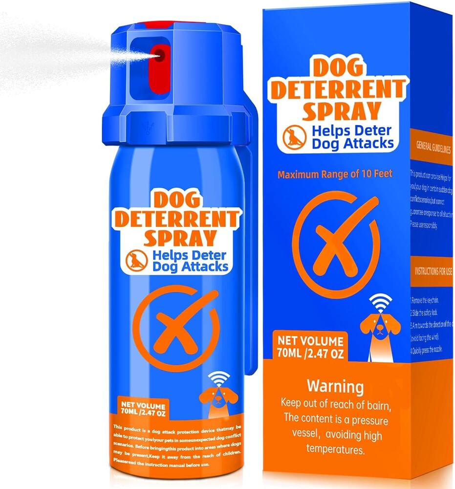 Citronella Dog Deterrent Spray, Animal Deterrent Spray, Humane Deterrent Spray Spray to Deter Animals & Outdoor Use, Citronella Spray Deterrent, 70ml / 2.37Oz