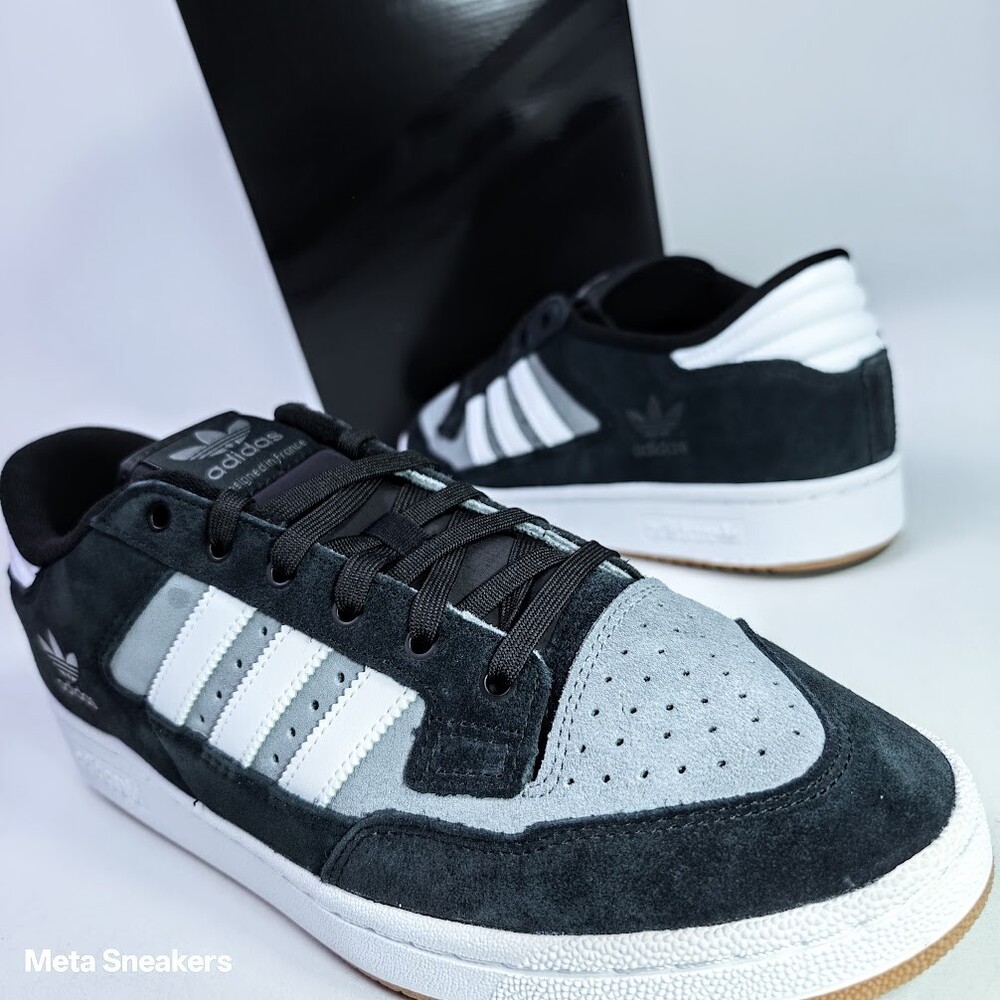 Adidas US 14 Men's Black Grey White Gum Suede   Retro Centennial 85   IE6610 NIB