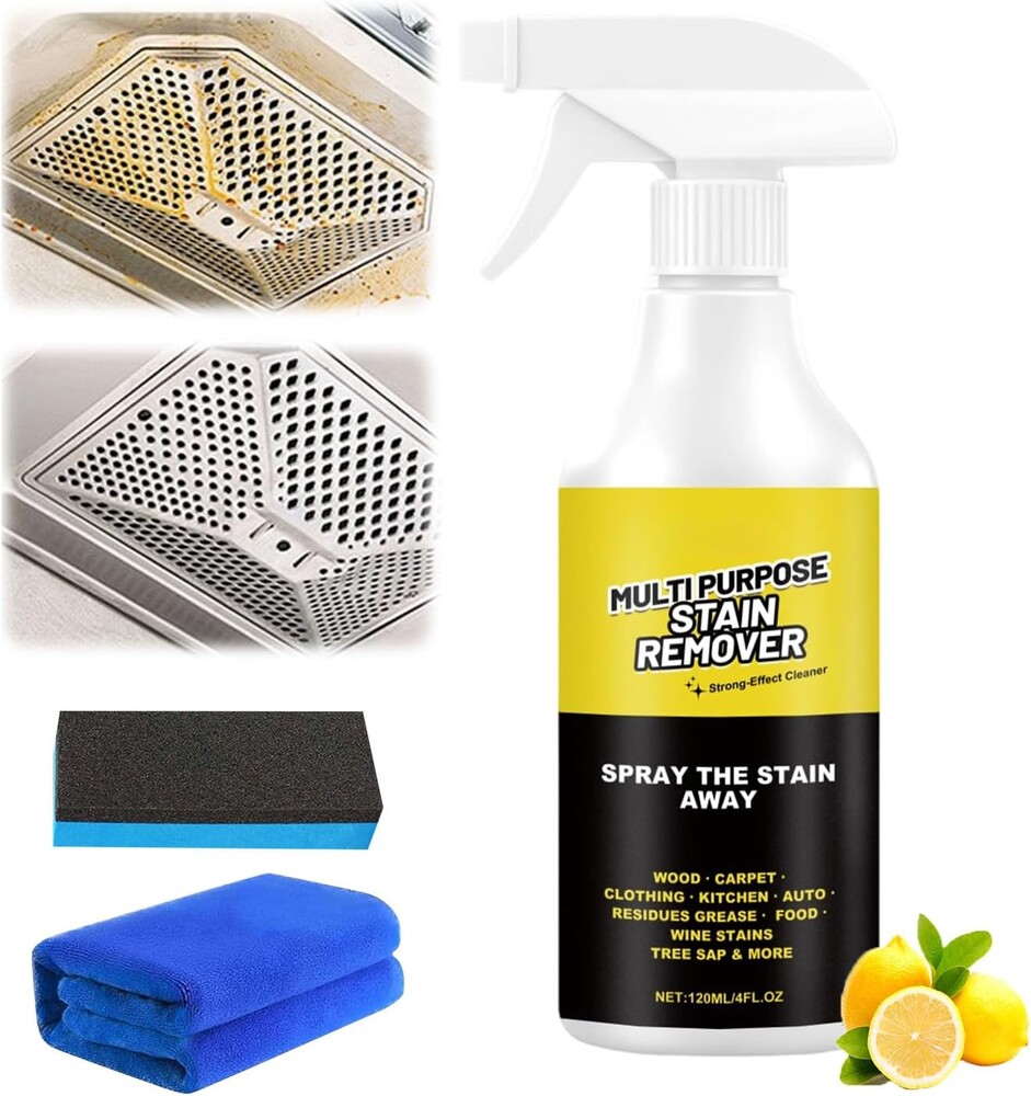 Multi Purpose Stain Remover,All Purpose & Stain Remover,Multi-purpose Oils Stain Cleaner,Powerful cleaner for Kitchens, Floors and Toilets(120ML)