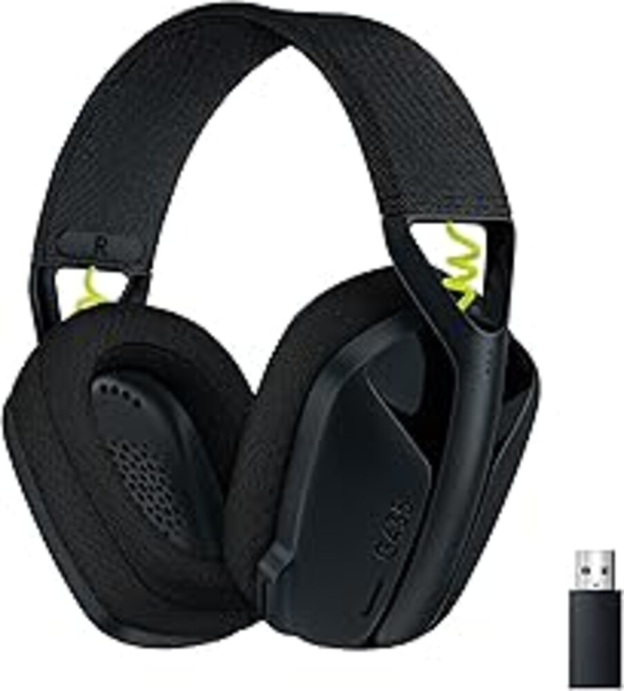 Logitech G435 Lightspeed & Bluetooth Wireless Gaming Headset - Lightweight Over-Ear Headphones, Built-in mics, 18h Battery, Dolby Atmos, PC, PS4, PS5, Nintendo Switch/Switch 2, Mobile - Black