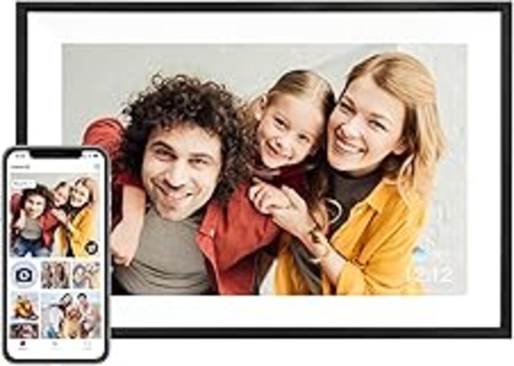 AEEZO Digital Picture Frame, 10.1 Inch Digital Photo Frame with 1280 * 800 HD IPS Touch Screen, Smart Digital Frame Built-in 32GB Memory, Auto-Rotate Easy Setup via AiMOR APP(Black)