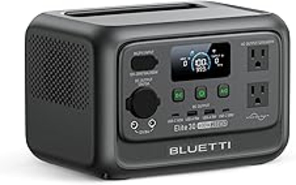 BLUETTI Elite 30 V2 Portable Power Station 600W (Power Lifting 1500W), 288Wh LiFePO4 Battery with 10ms UPS, Emergency Backup Power for Home Blackout/Winter Storm, Solar Generator for Camping/Road Trip