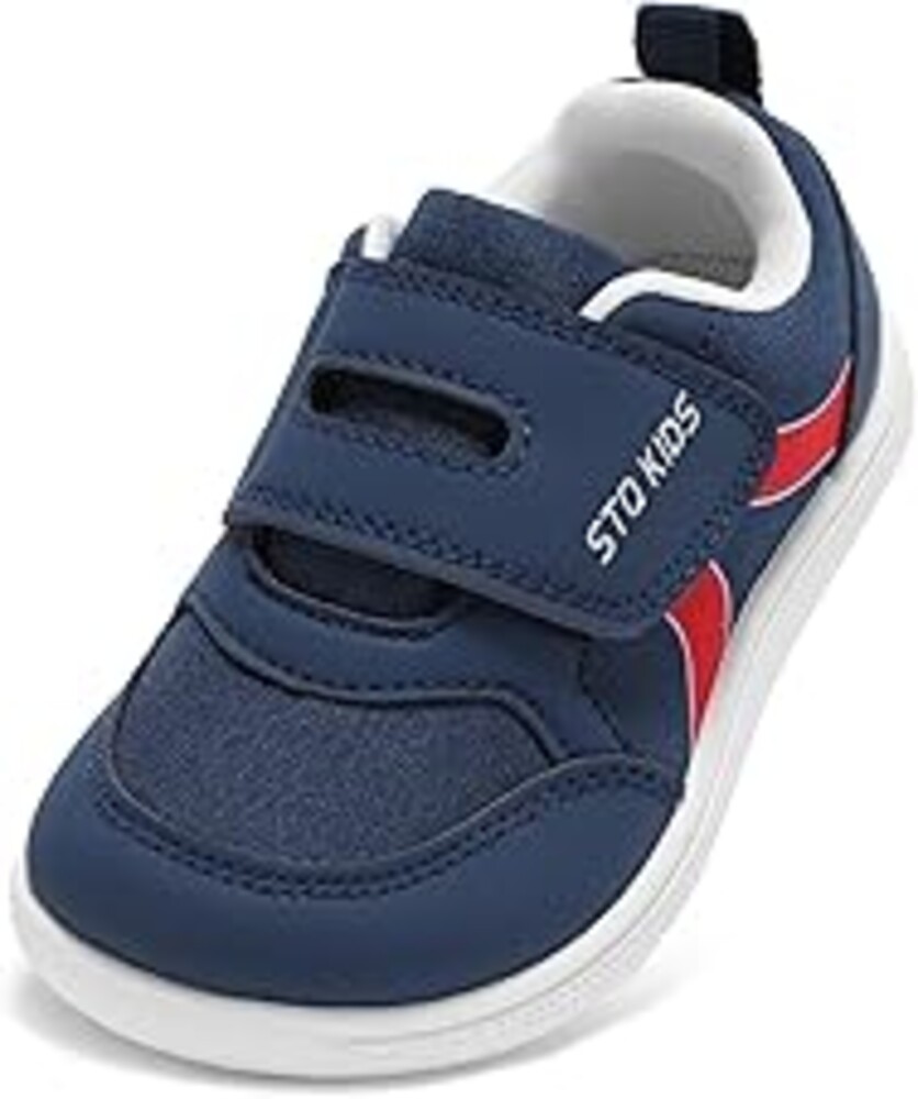 Toddler Wide Toe Box Barefoot Shoes Boys Girls Sneakers Kids Tennis Shoes Preschool Non Slip Lightweight Comfortable First Walking Shoes Running Outdoor Activities