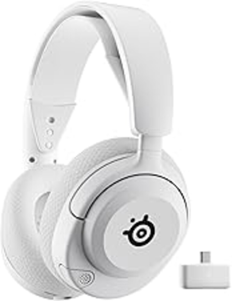 SteelSeries Arctis Nova 5P Wireless Multi-System Gaming Headset — White — Neodymium Magnetic Drivers — 100+ Audio Presets — 60 HR Battery — 2.4GHz or BT — Gen2.X Mic — PS5, PS4, PC, Switch, Mobile