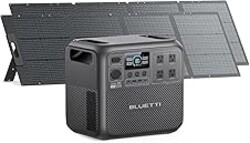 BLUETTI Elite 200 V2 Solar Generator with 2 200W Solar Panels Included (Ships Separately), 2073.6Wh Portable Power Station w/ 4 2600W AC Outlets, 17-Year Lifespan, LFP Power for Camping, Off-grid