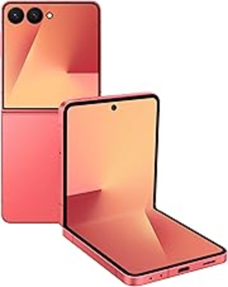 Samsung Galaxy Z Flip7 Cell Phone, 256GB AI Smartphone, Unlocked Android, high-res 50 MP Camera, Powerful Processor, Long Battery Life, 2025, US 1 Yr Manufacturer Warranty, Coral Red