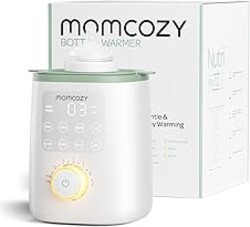 Momcozy Baby Bottle Warmer for Breast Milk Formula Food, Fullest Nutrients Preserved, Fast Heat, Night Light for Nighttime Breastfeeding, One-Touch Easy Use, Newborn Essentials Supplies Gift for Mom