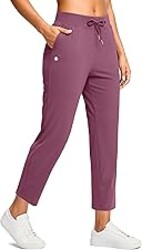 G Gradual Petite Pants for Women 24"/26" Ankle Pants 2 Pockets Stretchy 7/8 Sweatpants for Golf Travel Athletic Casual