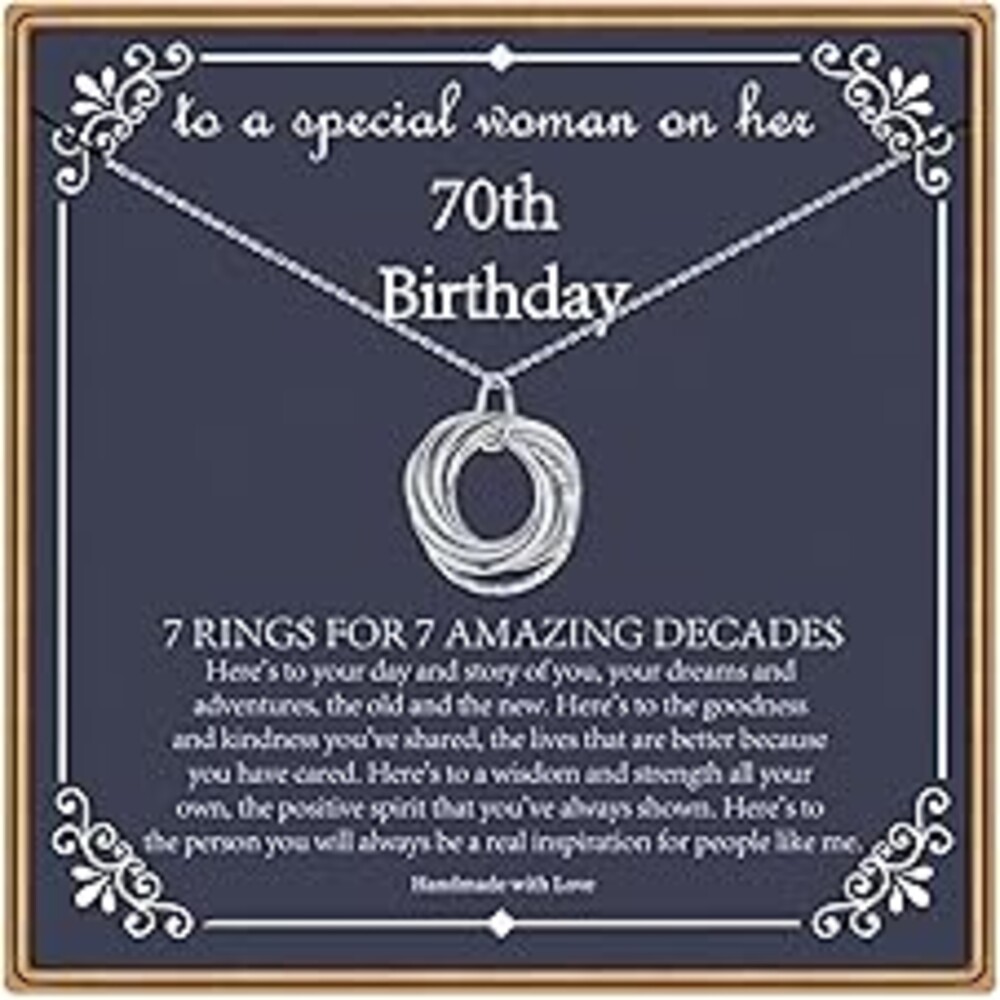 IEFLIFE Birthday Gifts for Women, Sterling Silver Chain Birthday Necklaces, 40th 50th 60th 70th 80th 90th Birthday Necklace, 40 50 60 70 80 90 Years Old Birthday Gifts, 4 5 6 7 8 9 Decade Birthday Jewelry for Women