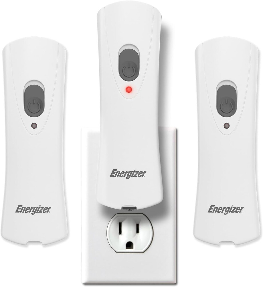 Energizer Auto-On LED Flashlights Rechargeable (3-Pack) for Home Power Failure, Plug in LED Flashlight for Power Outage, Night Light, Hurricane Preparedness